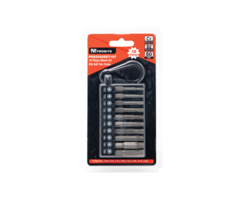 10 Parça 50mm S2 Manyetik Bits Seti - Torx Grubu